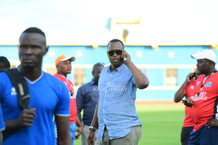 Rutagambwa Martin Visi-Perezida wa Rayon Sports nawe yari yaje kureba imyitozo