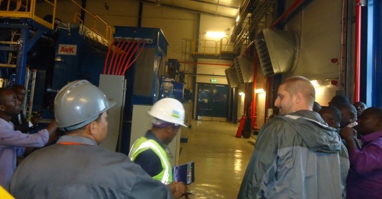 Aha bari mu ruganda ruzajya rutanga amashanyarazi aturutse kuri gaz methane yo mu Kivu.