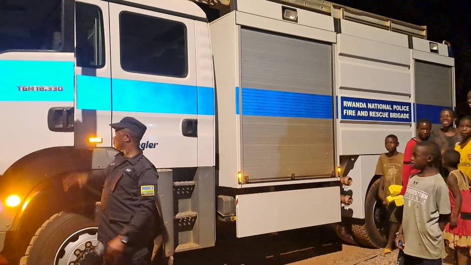 Polisi y'u Rwanda yafashije mu kuzimya iyo nkongi