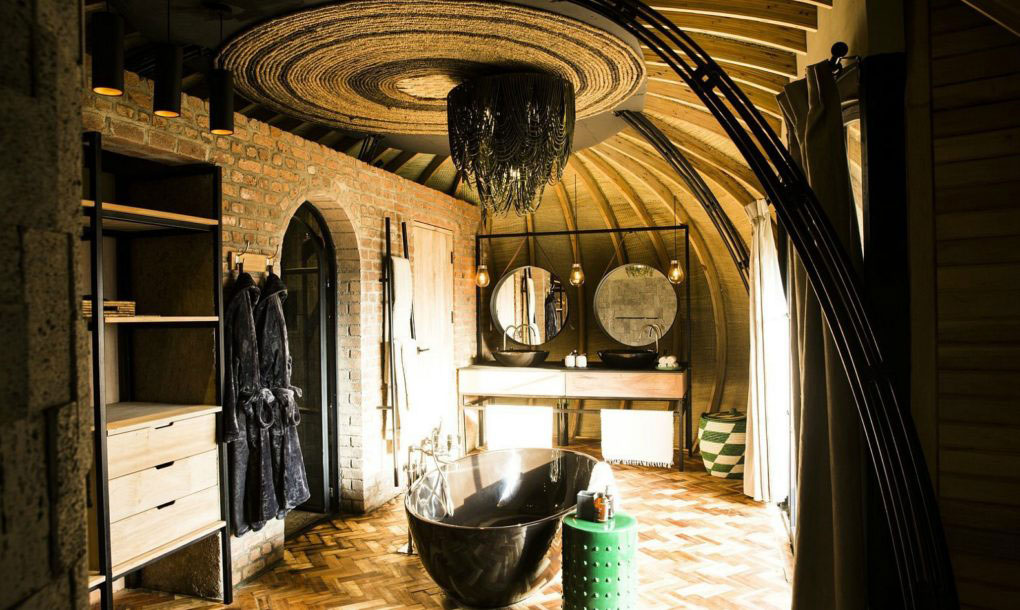 Imbere muri "Bisate Lodge" ni uko hameze 