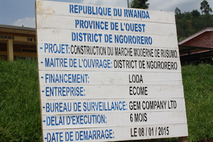 Biteganyijwe ko imirimo yo kubaka isoko rya Rusumo izarangira muri Nyakanga 2015.
