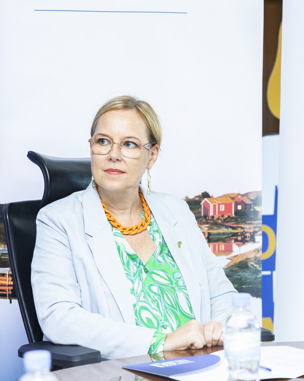 Umukozi wa Ambasade ya Suède mu Rwanda, Martina Fors Mohlin na we ashima ubu bufatanye