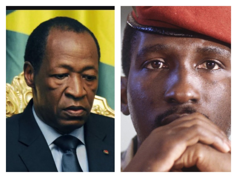 Blaise Compaoré akekwaho uruhare mu rupfu rw'uwahoze ari inshuti ye Thomas Sankara (wambaye ingofero)