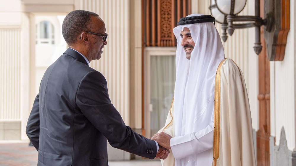 Perezida Kagame yakiriwe na Emir wa Qatar