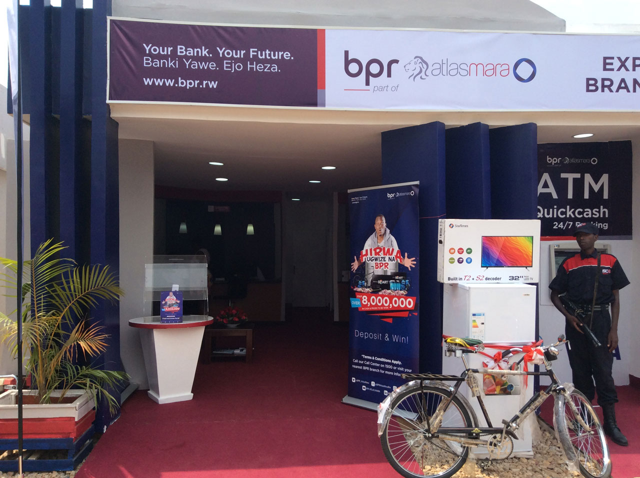 Aha niho Banki y'Abaturage ikorera i Gikondo muri Expo