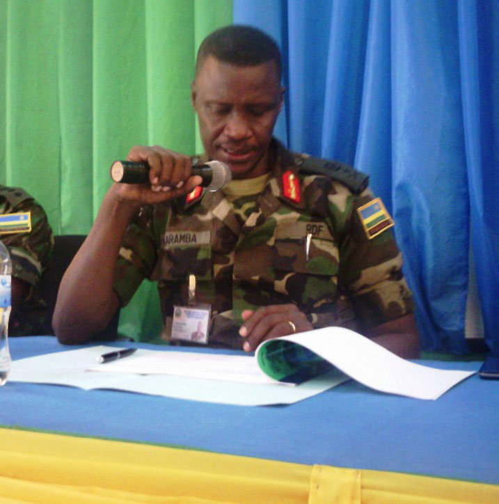 Brig. Gen. Karamba avuga ko Akarere ka Muhanga gafite amahirwe menshi yabyara ingufu z'amashanyarazi.