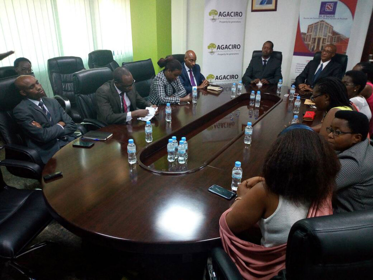 Abakozi b'ikigega Agaciro ndetse n'abakozi ba BUFMAR muri uyu muhango