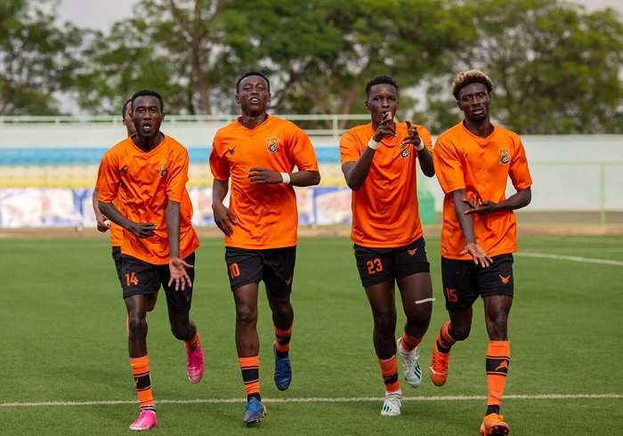 Abakinnyi ba Bugesera bishimira igitego cya mbere