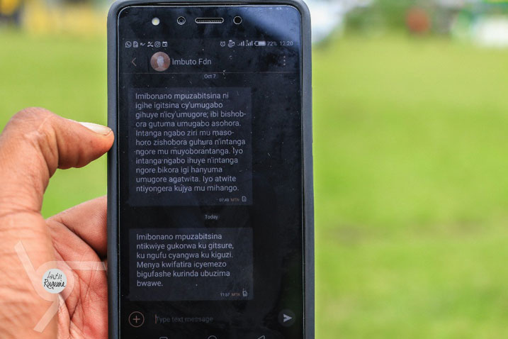 Bumwe mu butumwa bugufi bwohererezwa urubyiruko