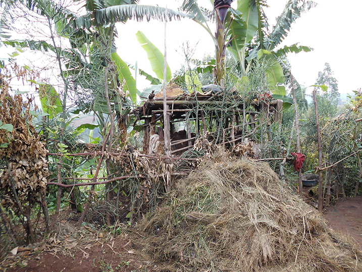 Bumwe mu bwiherero buri muri uyu mudugudu.