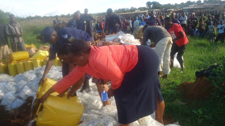 Buri kwezi mu karere ka Nyagatare hamenwa ibiyobyabwenge birimo Kanyanga na Chief waragi.