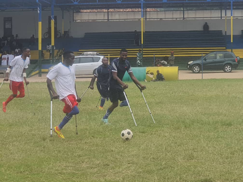 Amputee Football w'abacitse ukuguru kumwe ni umwe mu mikino yatejwe imbere mu Karere ka Musanze