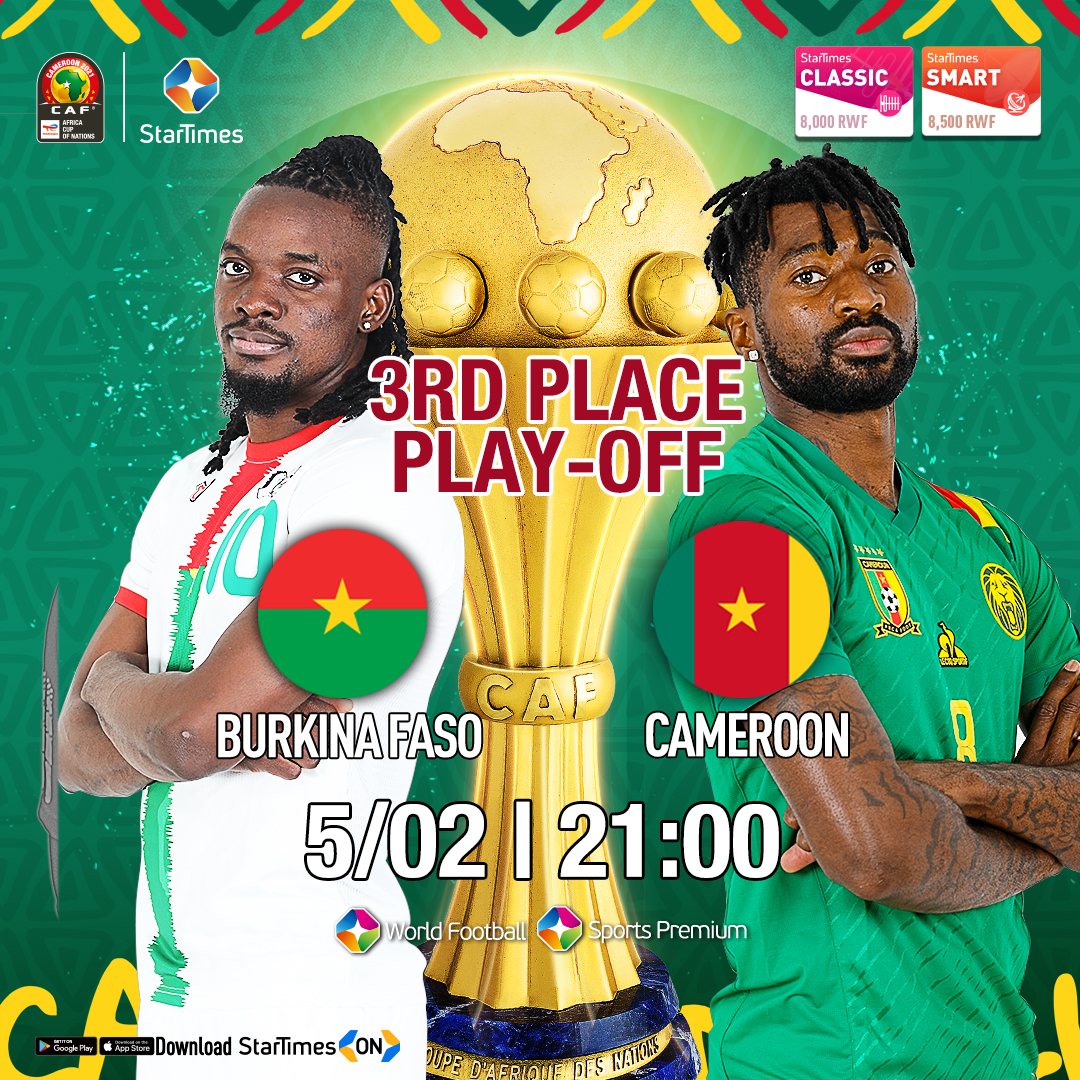 Cameroon na Burkina Faso zirahatanira umwanya wa gatatu