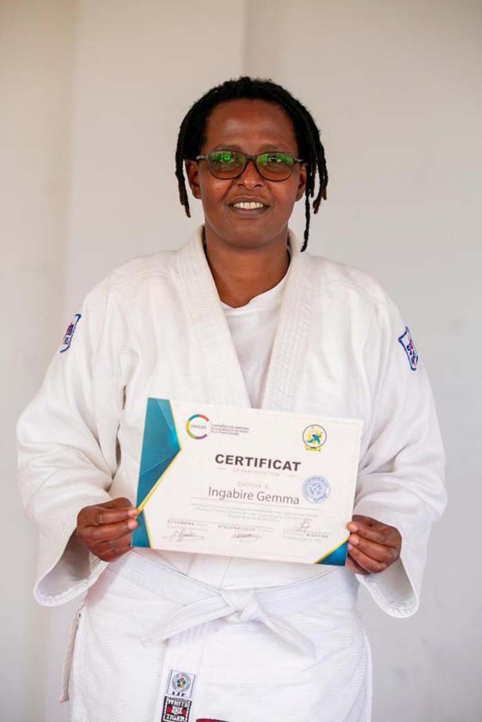 Ingabire Gemma nyuma yo gusoza amahugurwa