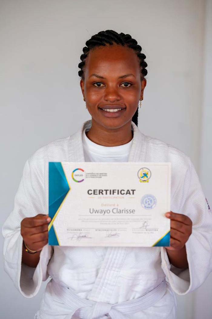 Uwayo Clarisse, umwe mu bahuguwe