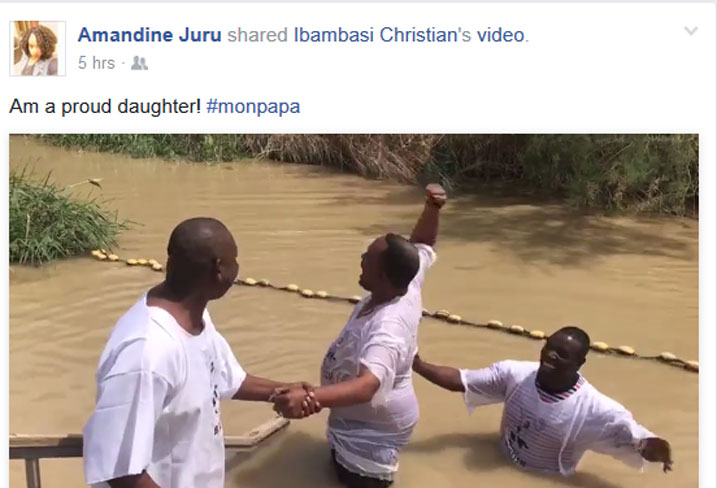 Amaze kubatizwa yahagurutse ashima Imana