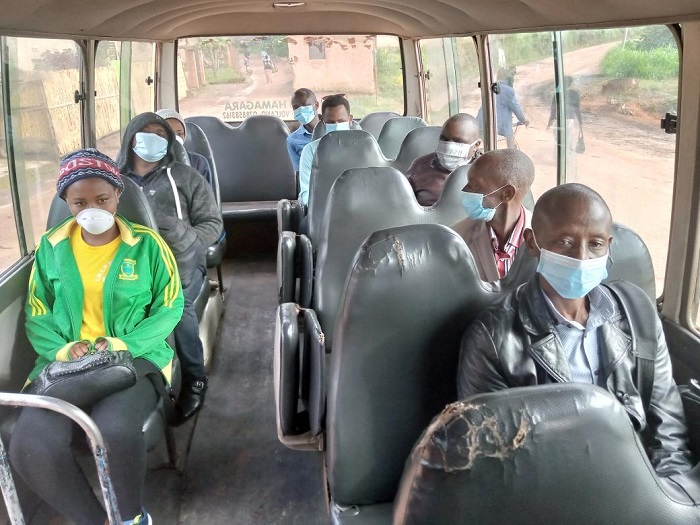 Mu modoka abantu bagomba kuba bambaye udupfukamunwa