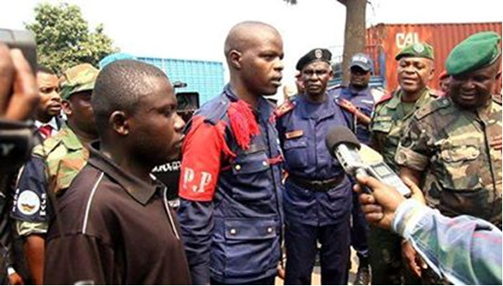 Cpl Shamamba Kenedy Akitondo hamwe na Sgt Bievenue Steven Asimwe ubwo bari bagejejwe i Goma.