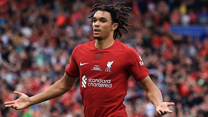 Trent Alexander Arnold nyuma yo gutsinda igitego cya mbere cya Liverpool