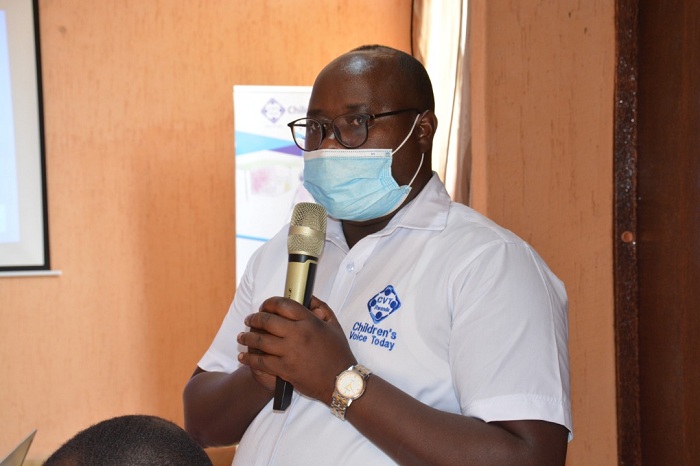 Innocent Ntakirutimana, Umukozi wa CVT, ushinzwe gahunda yo kurengera abana no guharanira ko bagira uruhare mu bibakorerwa