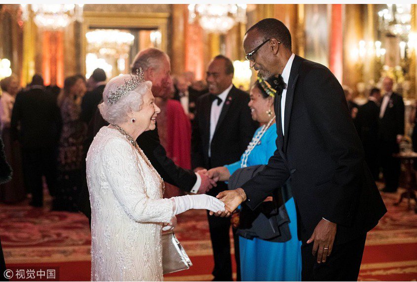 Perezida Kagame yakiriwe n'Umwamikazi w'u Bwongereza Elizabeth