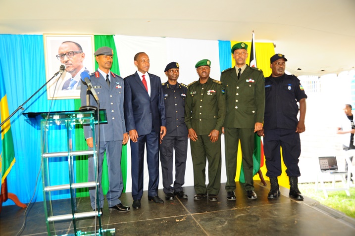 Bamwe mu ngabo bari bitabiriye ibi birori.