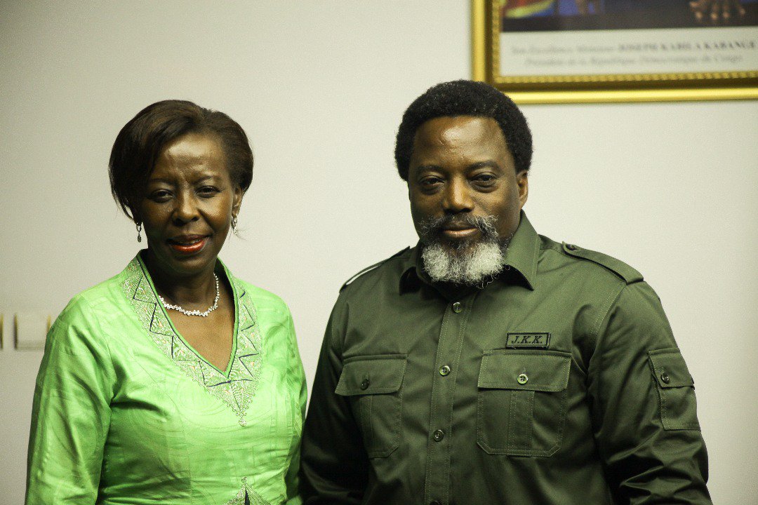 Minisitiri Mushikiwabo yakiriwe na Perezida wa RDC Joseph Kabila