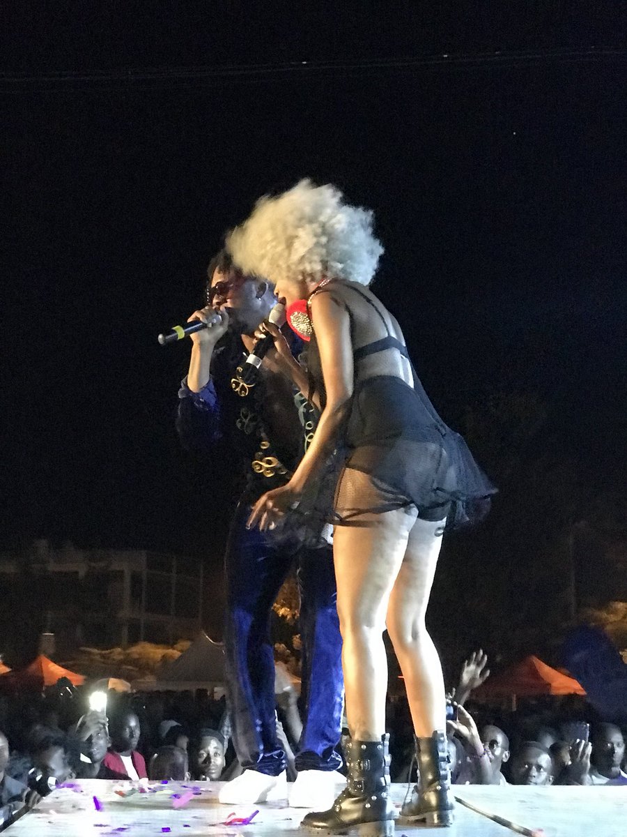 Sheebah Karungi mu gitaramo na Runtown i Kigali 