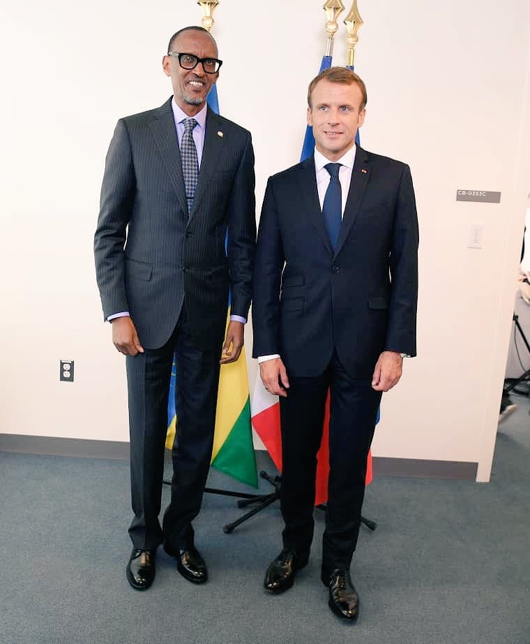 Perezida Kagame yashimye uruhare rwa Perezida Macron mu kuzura umubano w'ibihugu byombi