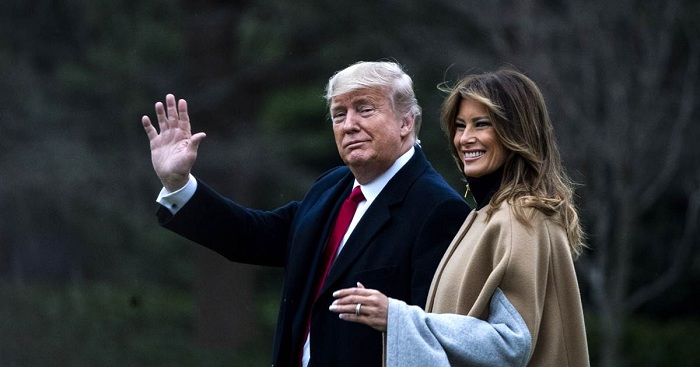 Melania Trump yashimagije umugabo we Donald Trump