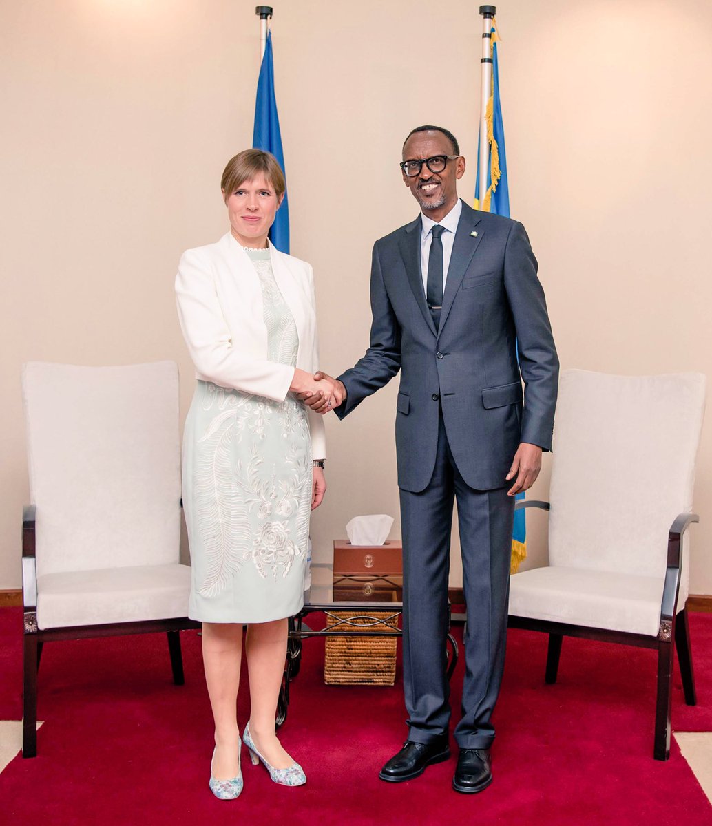 Perezida Kagame yakiriye Perezida wa Estonia, Kersti Kaljulaid