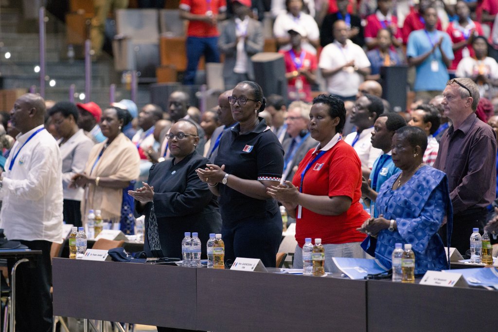 Madame Jeannette Kagame yari yitabiriye iyi nama