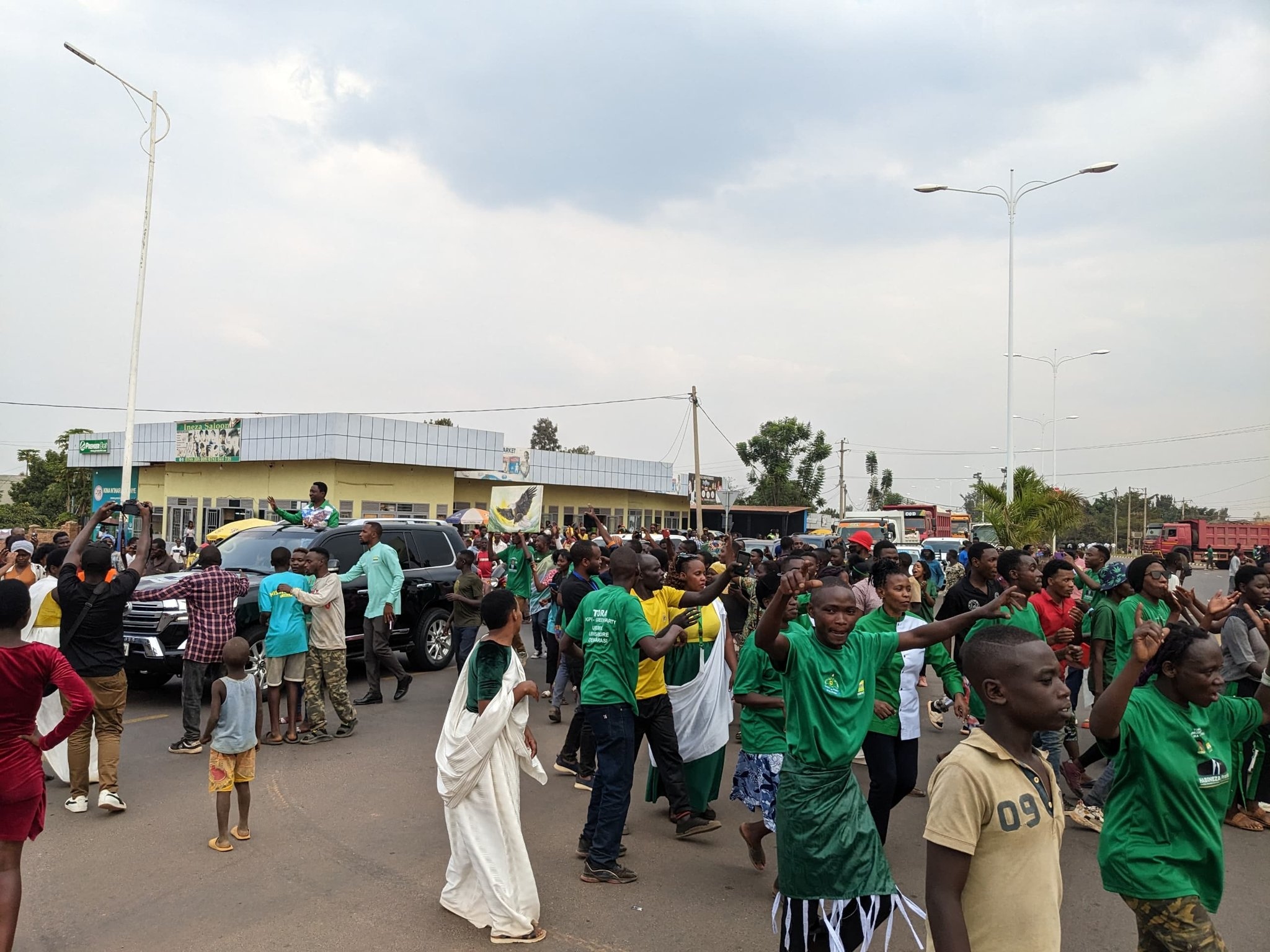 Dr. Frank Habineza mu Murenge wa Gahanga w'Akarere ka Kicukiro