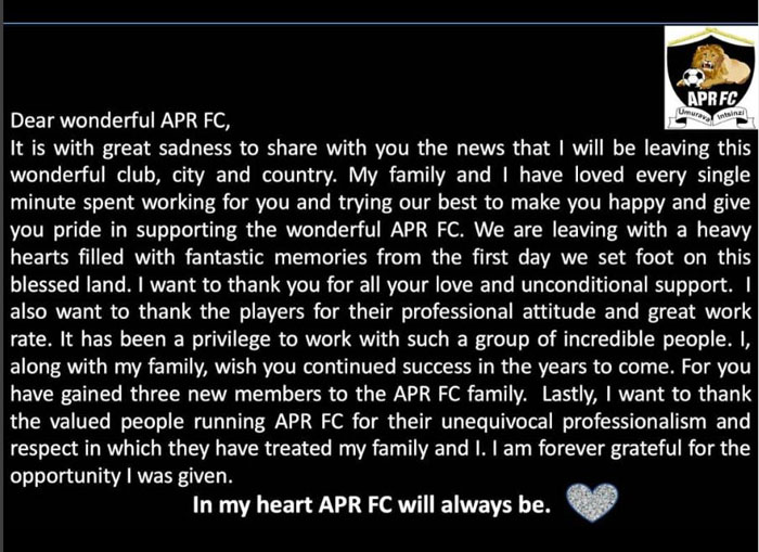 Ubutumwa Dr Nabyl Bekroui yanyujije ku rukuta rwe rwa Instagram