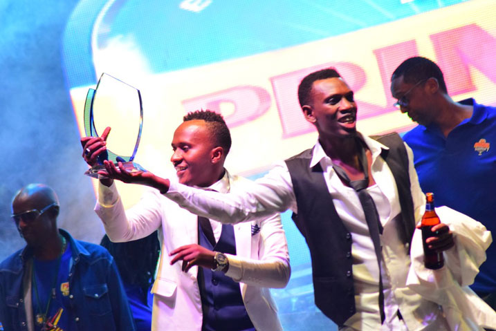 Dream Boys ubwo begukanaga igihembo cya mbere muri PGGSS7