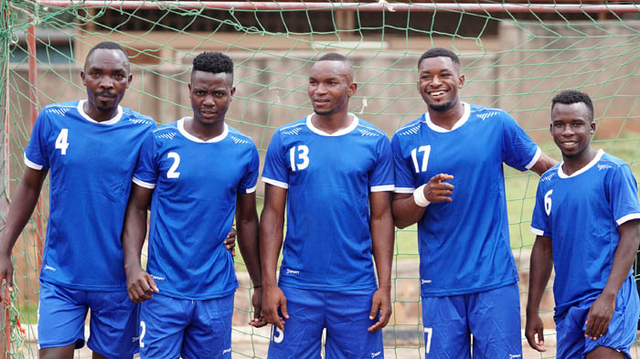 Bamwe mu bagize ikipe ya Gicumbi HC