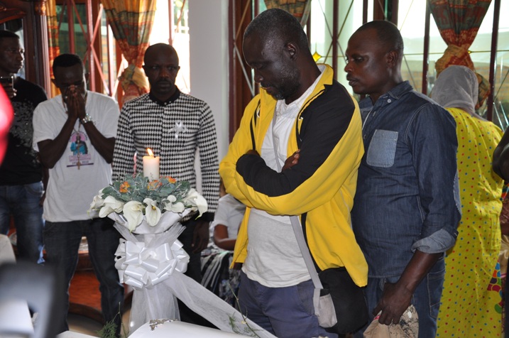 Umutoza Okoko yari mu baje guherekeza Jean Marie