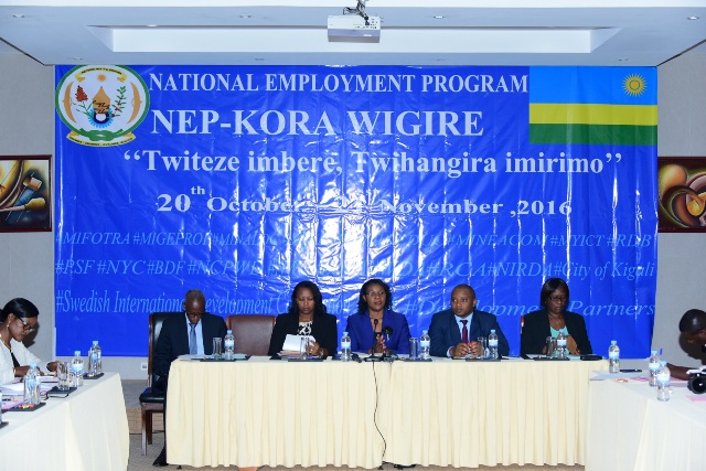 Gahunda ya NEP igamije gufasha abantu kwihangira imirimo badategereje gutega amaboko basaba leta akazi