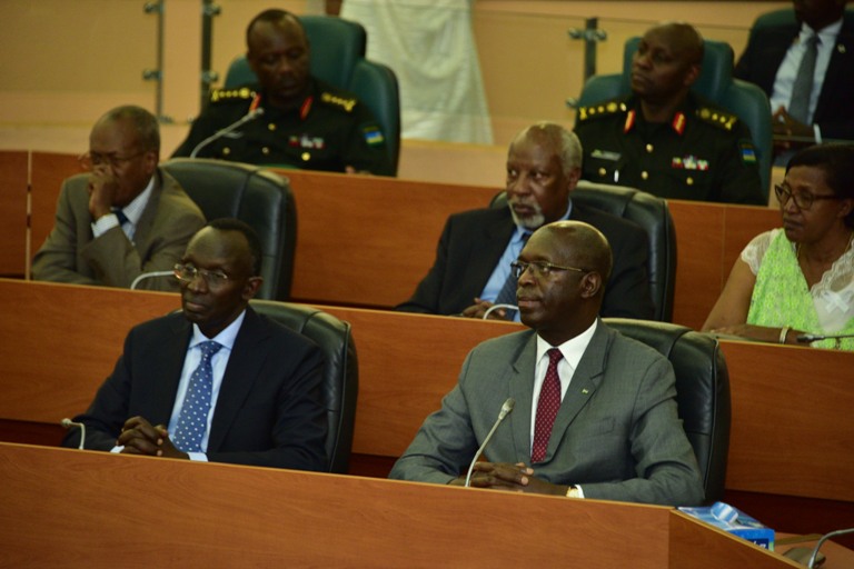 Minisitiri w' intebe Murekezi Anastase na Perezida w'urukiko rw'ikirenga Prof Rugege Sam baje gusezera Seneteri Mucyo 