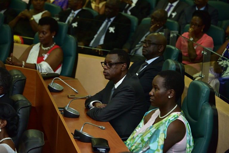 Minisitiri w'Ingabo Gen James Kabarebe na Minisitiri w'Umuco na Siporo Julienne Uwacu bitabiriye uyu muhango