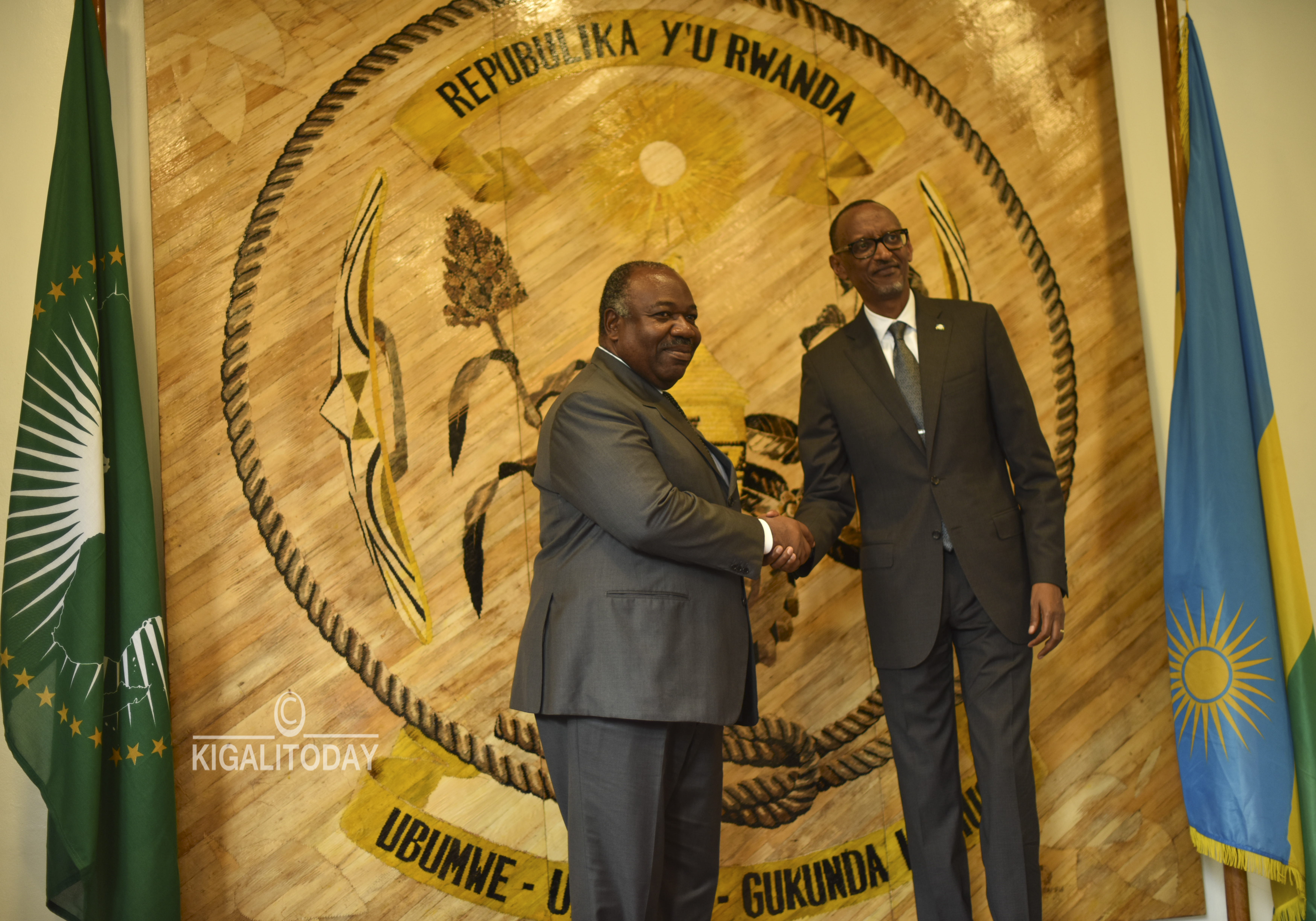 Perezida Kagame yakiriye Ali Bongo wa Gabon
