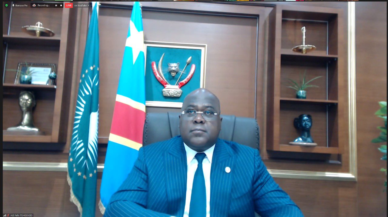 Perezida Félix Tshisekedi wa RDC, igihugu cye cyakiriwe muri EAC