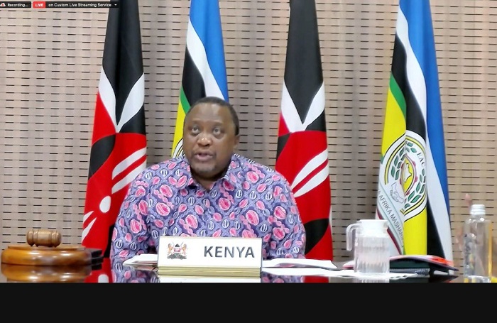 Perezida Uhuru Kenyatta ni we wayoboye iyo nama