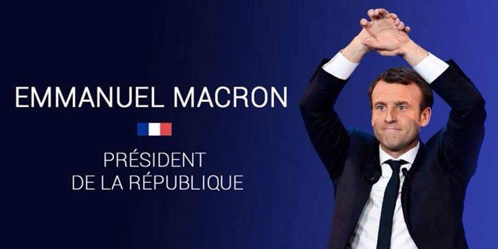 Emmanuel Macron Atsinze Marine Le Pen ahita aba Perezida w'Ubufaransa