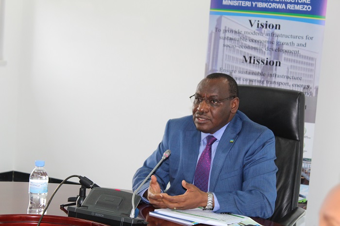 Minisitiri w'Ibikorwa remezo, Amb. Claver Gatete