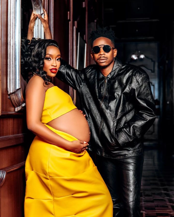 Eric Omondi na Lynne Njihia igihe biteguraga kwibaruka