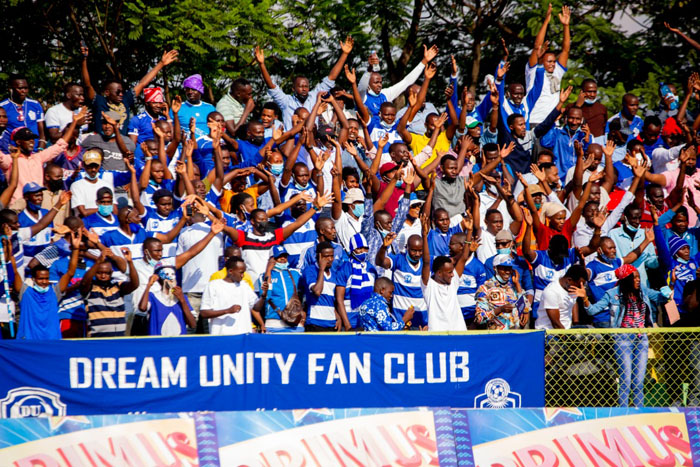 Ibyishimo byari byose ku bakunzi ba Rayon Sports ubwo yari imaze gutsinda igitego cya mbere