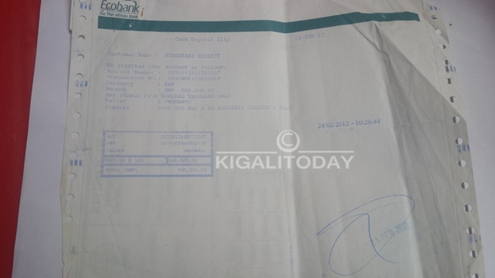 Borudero bavuga ko bishyuriyeho amafaranga y