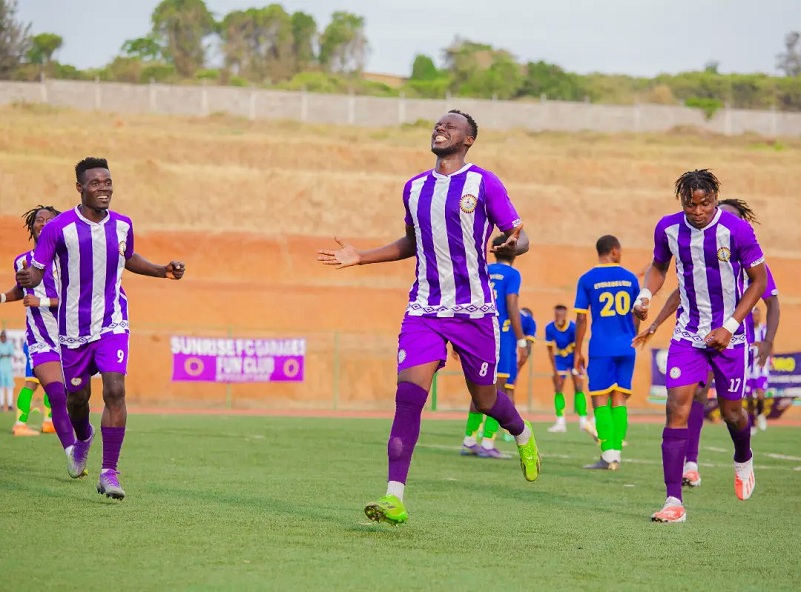 Habamahoro Vincent wa Sunrise yishimira igitego