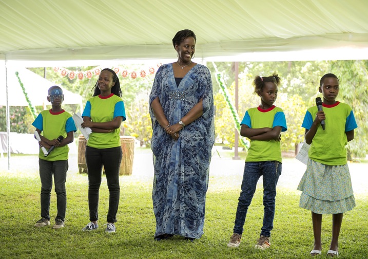 Bamwe mu bana bagaragaje impano yo kuvuga imivugo.